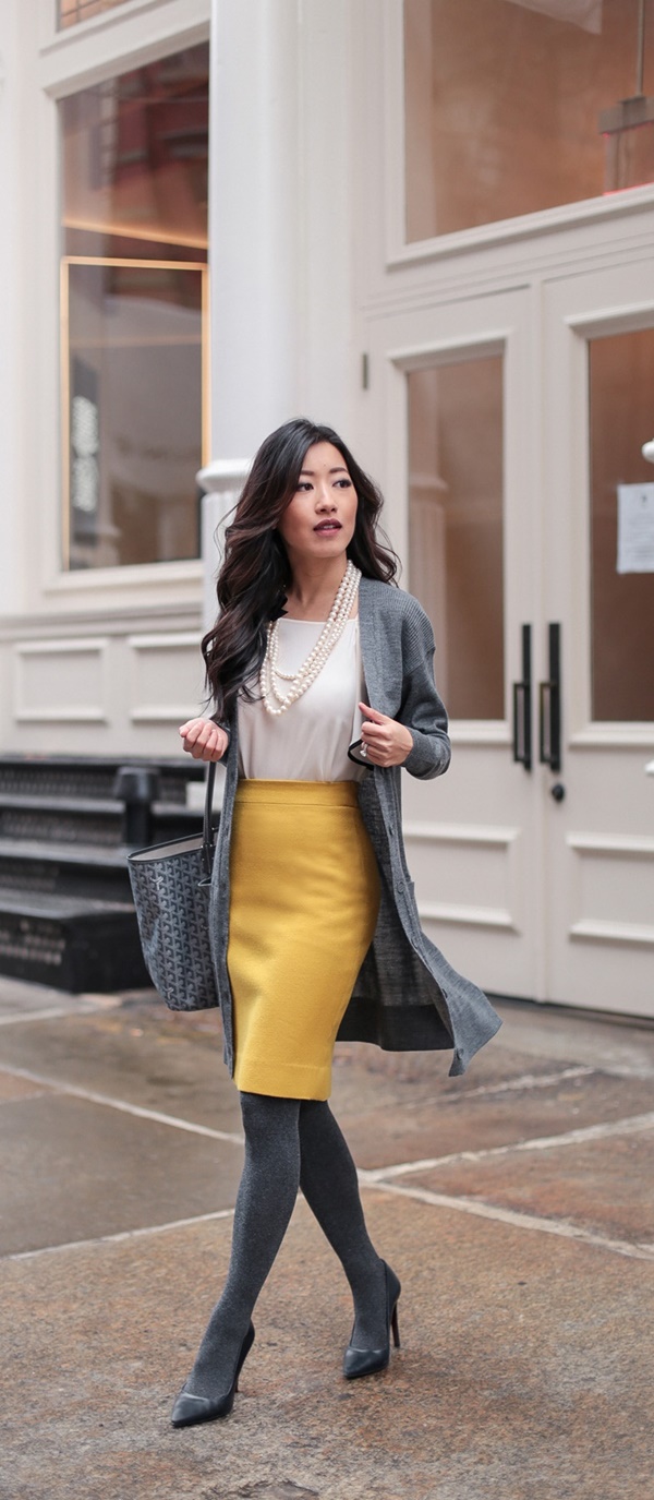 Ways To Wear Skirts in the Office (41) Office Salt