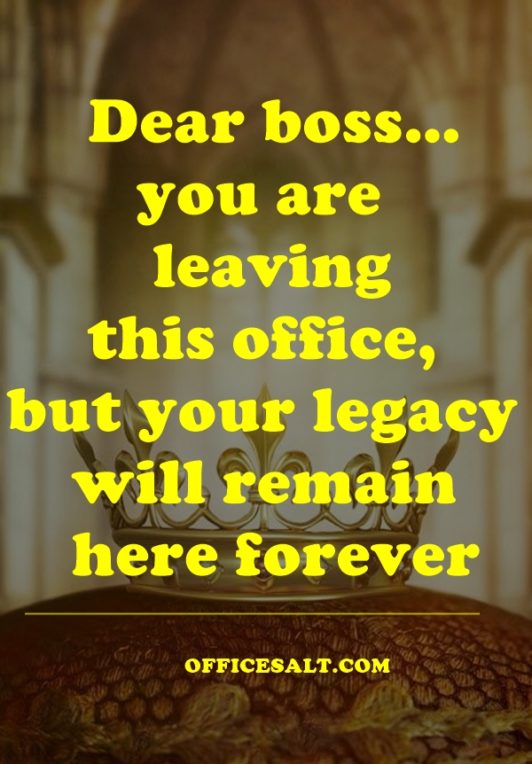 20 Meaningful Farewell Quotes For Boss - Office Salt